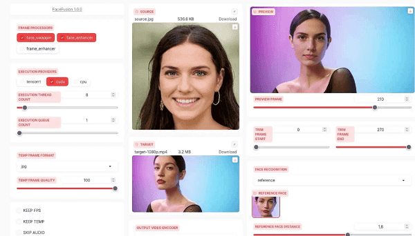 开源人脸融合 AI换脸工具-FaceFusion 配图